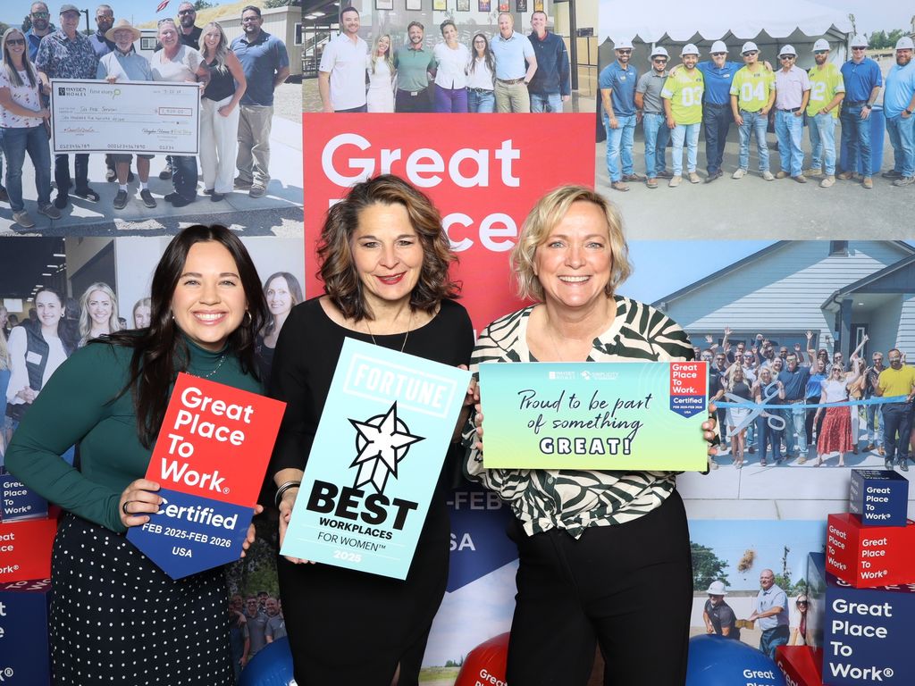 Hayden Homes Nationally Ranked 11th Best Workplace for Women and 13th Best Workplace for Parents – The Source