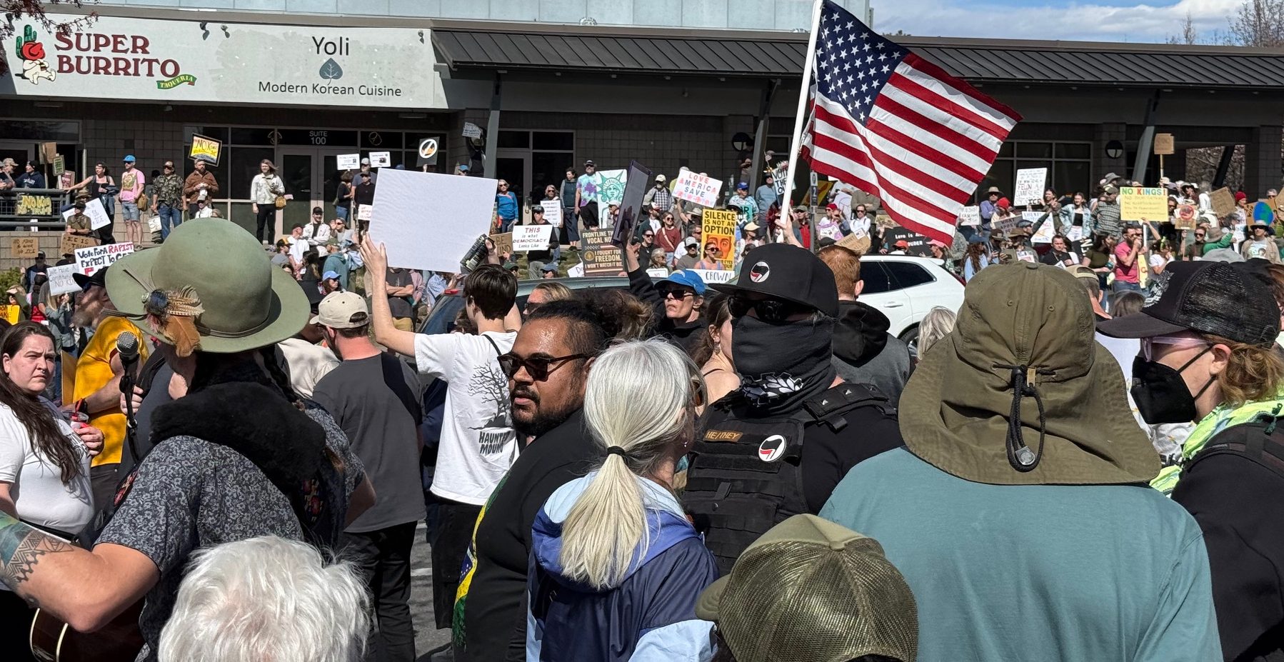 Thousands Gather at Bend’s No Kings Protest - The Source - Bend, Oregon